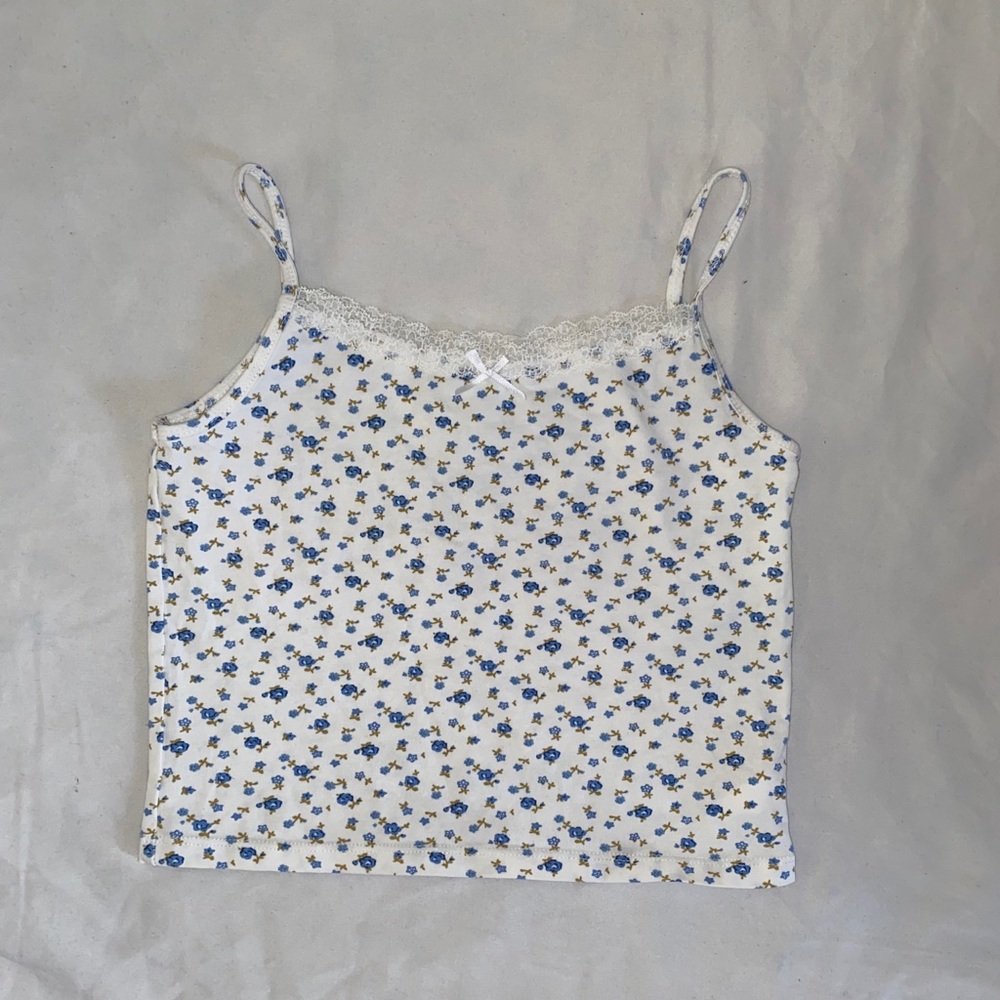 Cropped floral lace cami top (identical to skylar)